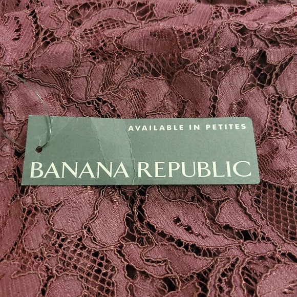 Banana Republic Womens Floral Lace Maxi Dress Size 4 Party Wedding Formal - Picture 4 of 12